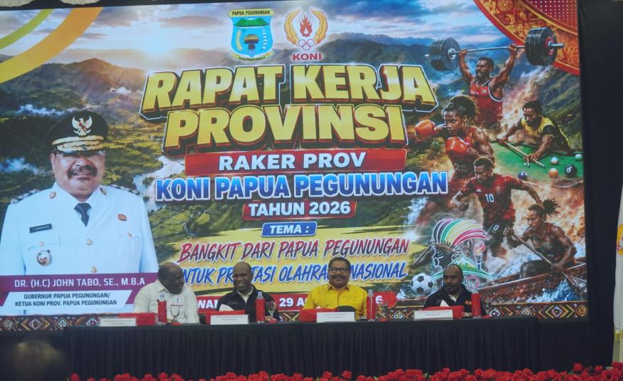 The First Regional Working Meeting of the Papua Mountains KONI, a Moment to Build Sports Strength from the Papuan Mountains