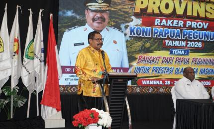 The Papua Mountains KONI Targets Developing Superior Athletes, Prioritizing 32 Sports